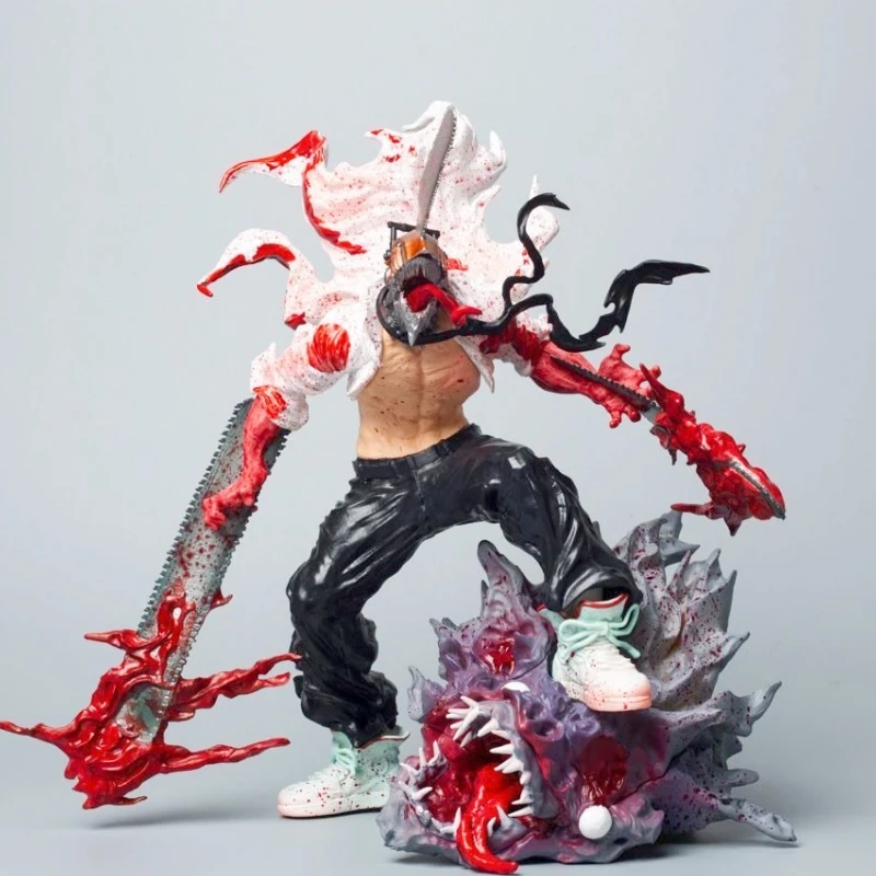 

29cm Chainsaw Man Denji Anime Figure Chainsawman Figures Denji Pvc Statue Figurine Doll Gk Room Decoration Model Toys Gifts