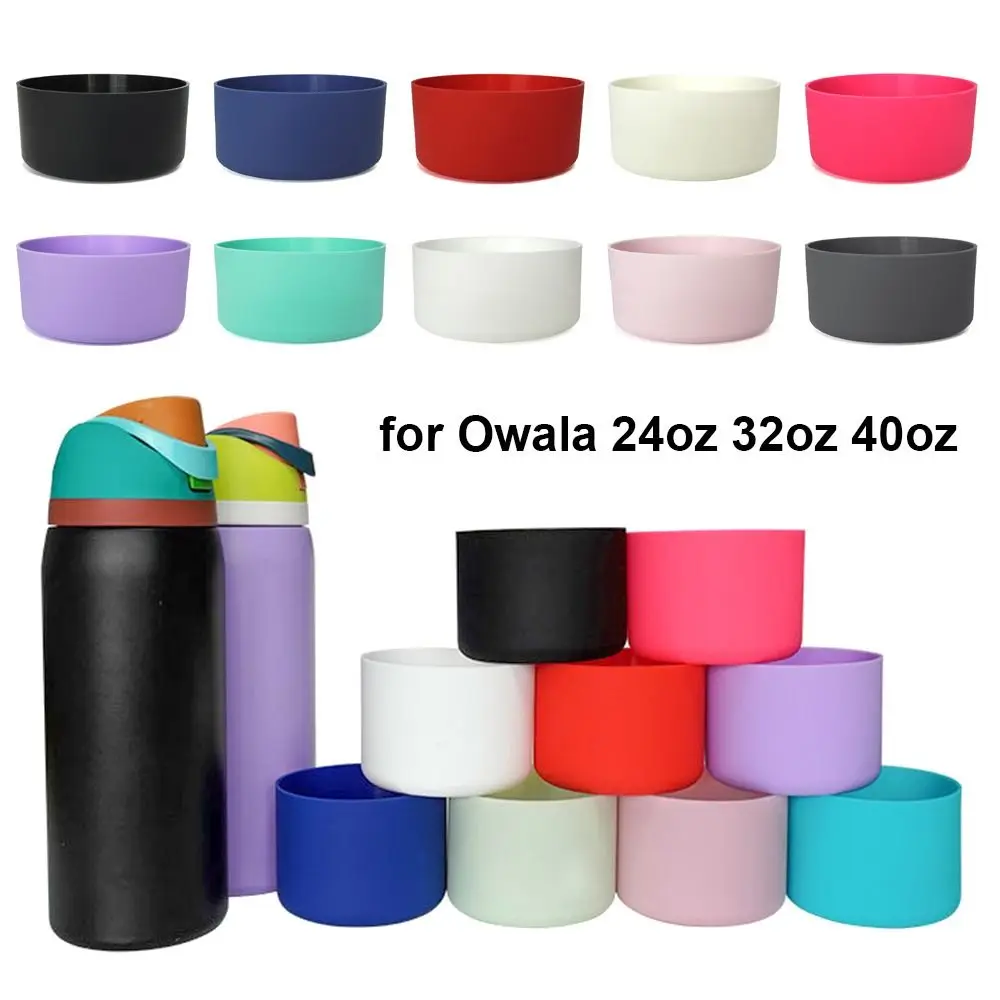 Durable Anti-Slip Silicone Boot Protective Bottle Bottom Base Soft Cup Sleeve 1Pcs For Owala 24oz 32oz 40oz