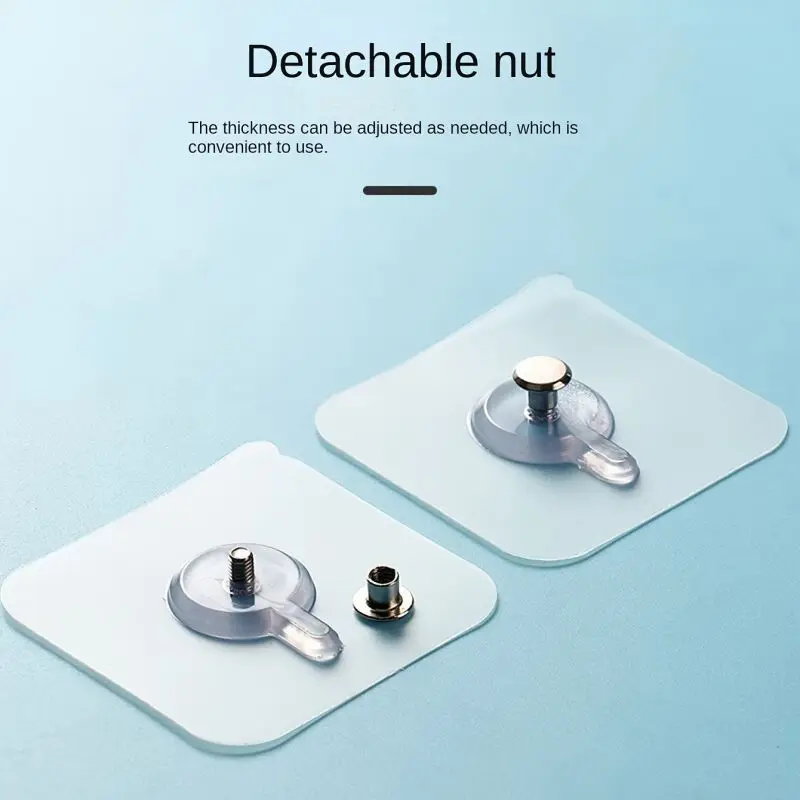 Description Picture 2 of itemHook Hanging Sticker Strong Adhesive Hooks Punch-Free Picture Frame Nail Poster Photo Clock Hooks Kitchen Bathroom Screw Hooks