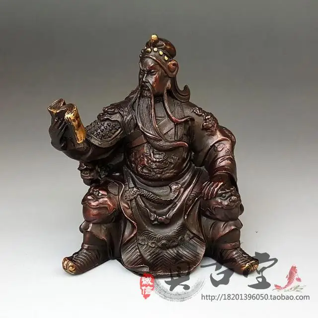 

Украшения Guan Gong из чистой меди под старину по специальной цене, книги для чтения, ночной обзор Гуань Гун, весна и осень, боевые искусства