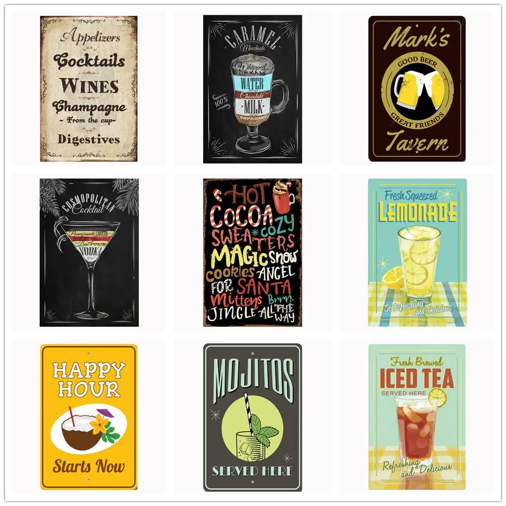 

Drink Beer Whiskey Plaque Tin Signs Bar Cafe Home Mancave Oil Station Garage Kitchen Farm Countryside Vintage Retro Tin Signs.