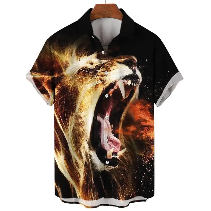 

Stylish Harajuku Oversized Social Casual Style Vintage Men's Hawaiian Short Sleeve Shirt Vacation Y2k The Weeknd Dazn Clothes