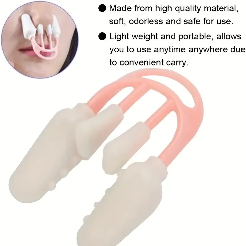nose shaper clip pain free nose bridge straightener corrector beauty up lifting soft safety silicone tool for wide crooked nose women men details 4
