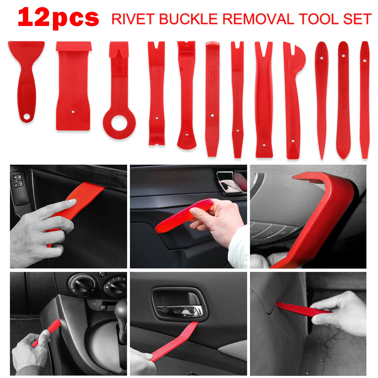 Car Trim Door Clip Panel Interior Dashboard Removal Kit Pry Disassembly Repair Tool Pick Set Audio Cable Pliers Circuit Tester