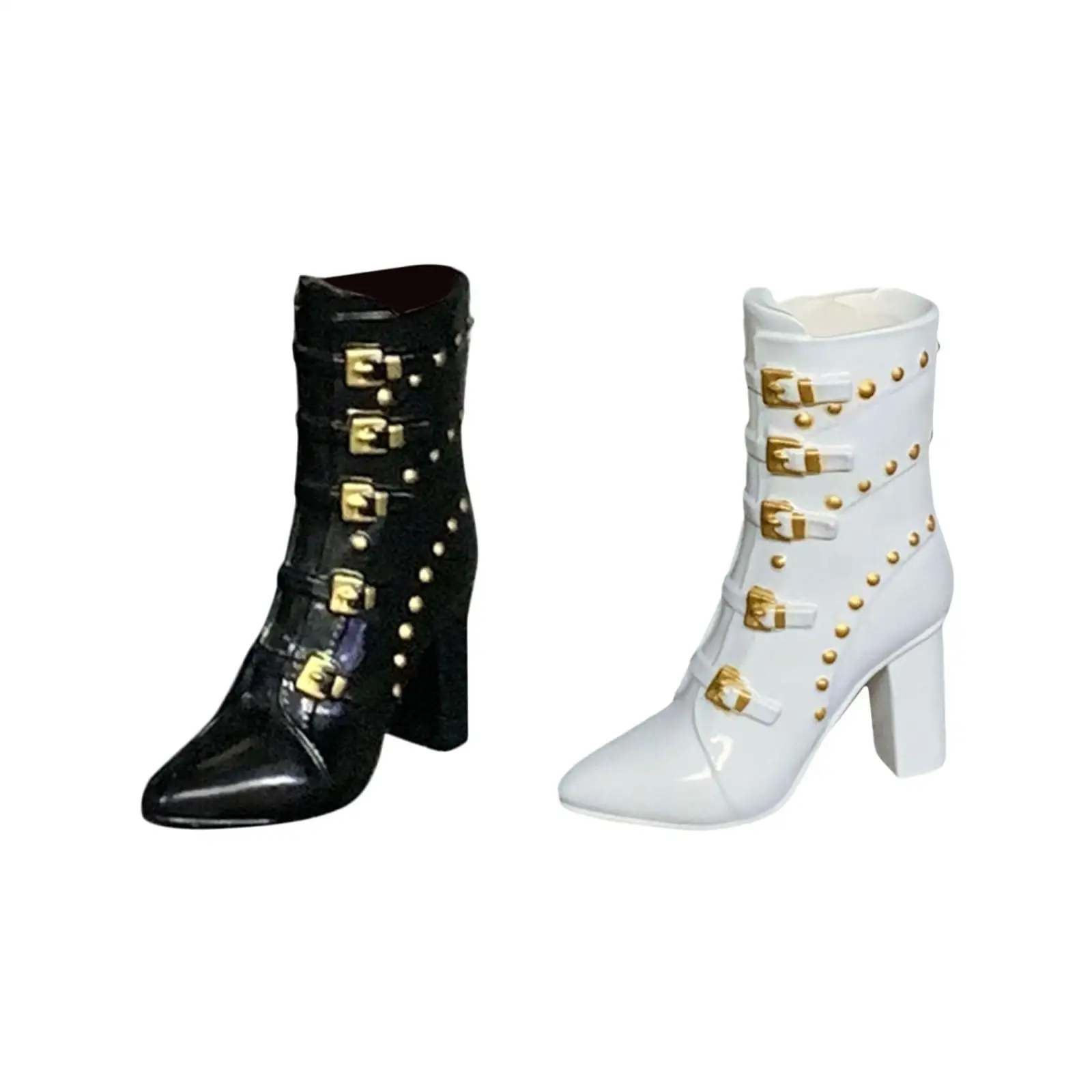 

Экшн-фигурки на толстом каблуке, сапоги, подарки для взрослых, «сделай сам», одеваемая часть, модные аксессуары для кукол 30 см, Полиуретановая шарнирная кукольная обувь, 1/6