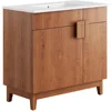 Miles Vanity, White Walnut bathroom sink cabinet 2