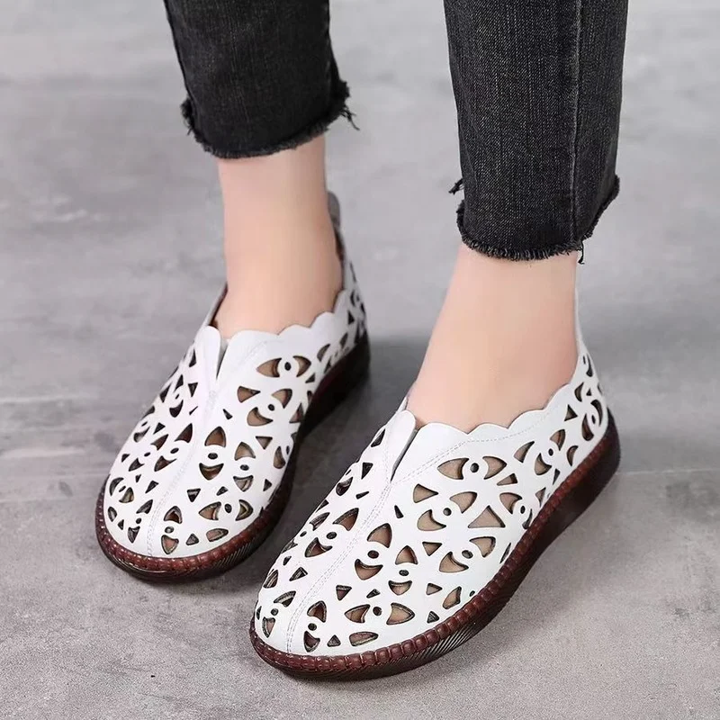 

2022 Sandals Comfortable Platform Women Casual Slippers Embroider Breathable Colorful Ethnic Flat Outdoor Beach Sandalias Mujer
