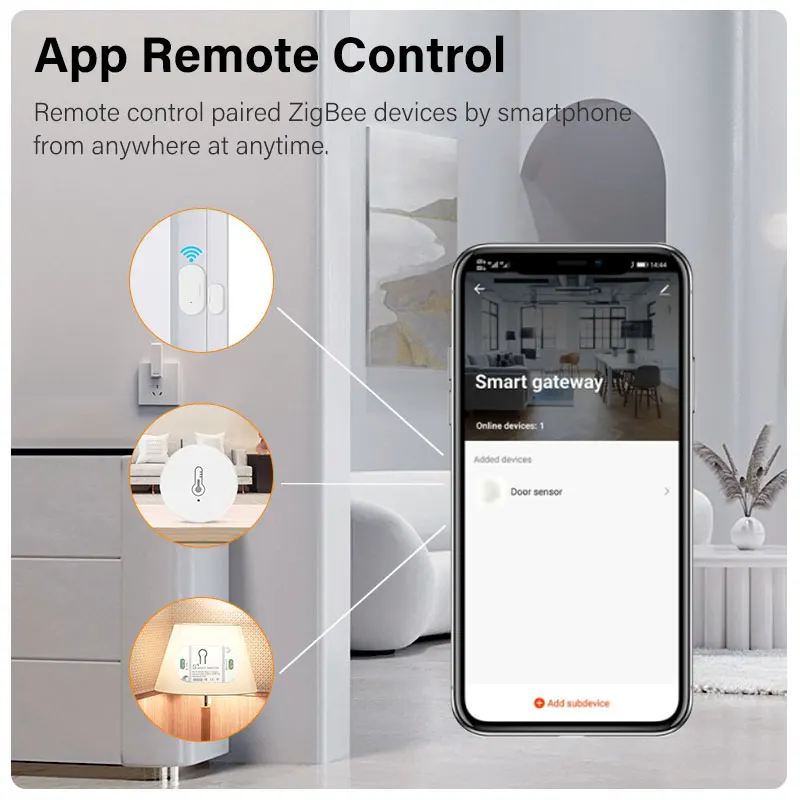 Moira Tuya Zigbee 3.0/WiFi Multi-Mode Gateway HUB Wireless/Wired Smart Home Work With Remote Control Support Alexa Google Home