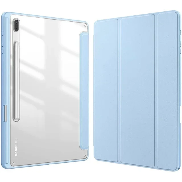 Premium HD Clear Acrylic Tablet Case with Pen Slot
