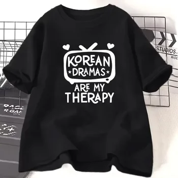 K-Drama T-shirt Women's Korean Drama T-shirt Short Sleeve T-shirt Women's Street Casual Women's T-shirt 1