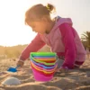 6 Pcs Children's Beach Bucket Bulk Buckets for Kids Summer Digging Pails and Water Mini Sand Toys Multi-use Tool 2