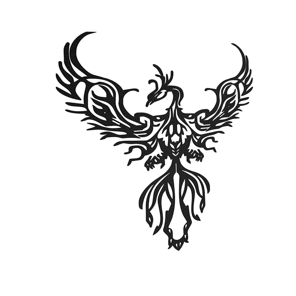 

Iron Phoenix Wall Decoration Ornament Craft Pendant Indoor Use Decorative Office Hanging