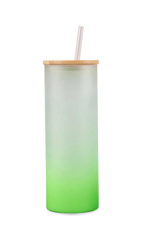 Botella de Cristal y Tapa de Bambú con Agarre TPU para Personalizar Fj