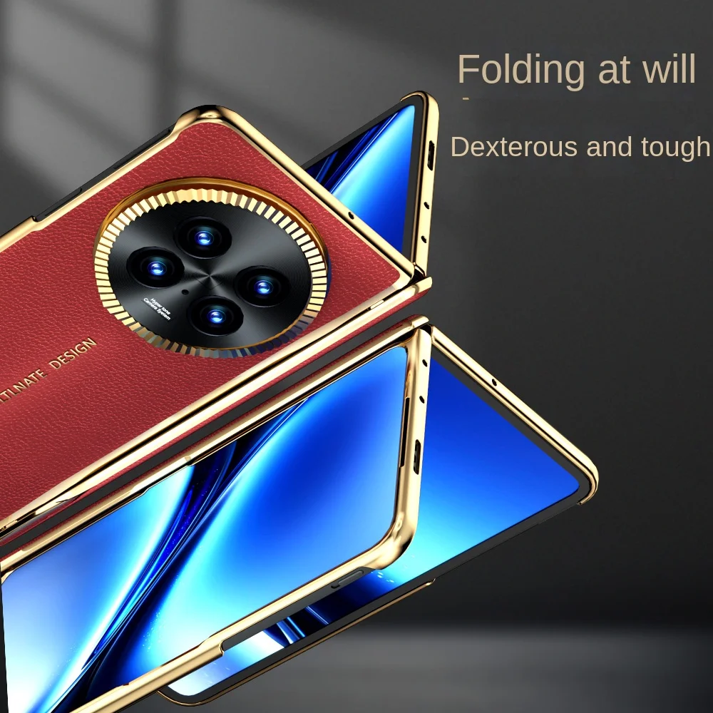 Infinity Foldable Glass Front Film Anti-Fingerprint Phone Case with Comfort Hand Flap