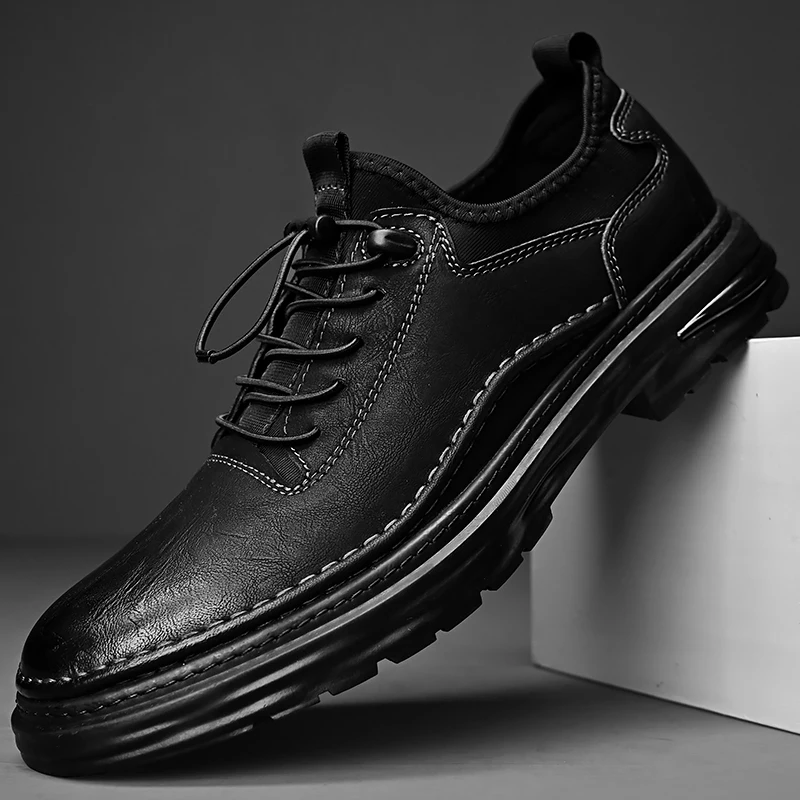 DesignerBrandMensGenuineLeatherShoesAntiskidCasualShoesMens