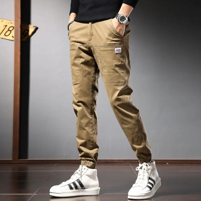 Fashion Designer Men Jeans Loose Fit Big Pocket Casual Cargo Pants Hombre Streetwear Hip Hop Joggers Men Wide Leg Haren Trousers