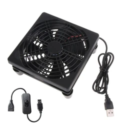 5V USB Powered 120mm  Fan 1400PRM Gaming PC Fan 1 Speed Portable Cooling Fan Suitable for Tablet TV Receiver Router