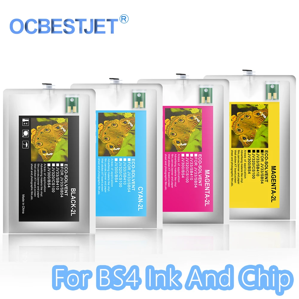 2 литра BS4 Экологически чистая сумка для чернил Mimaki CJV150 CJV30 CJV300 JV150 JV300 JV33