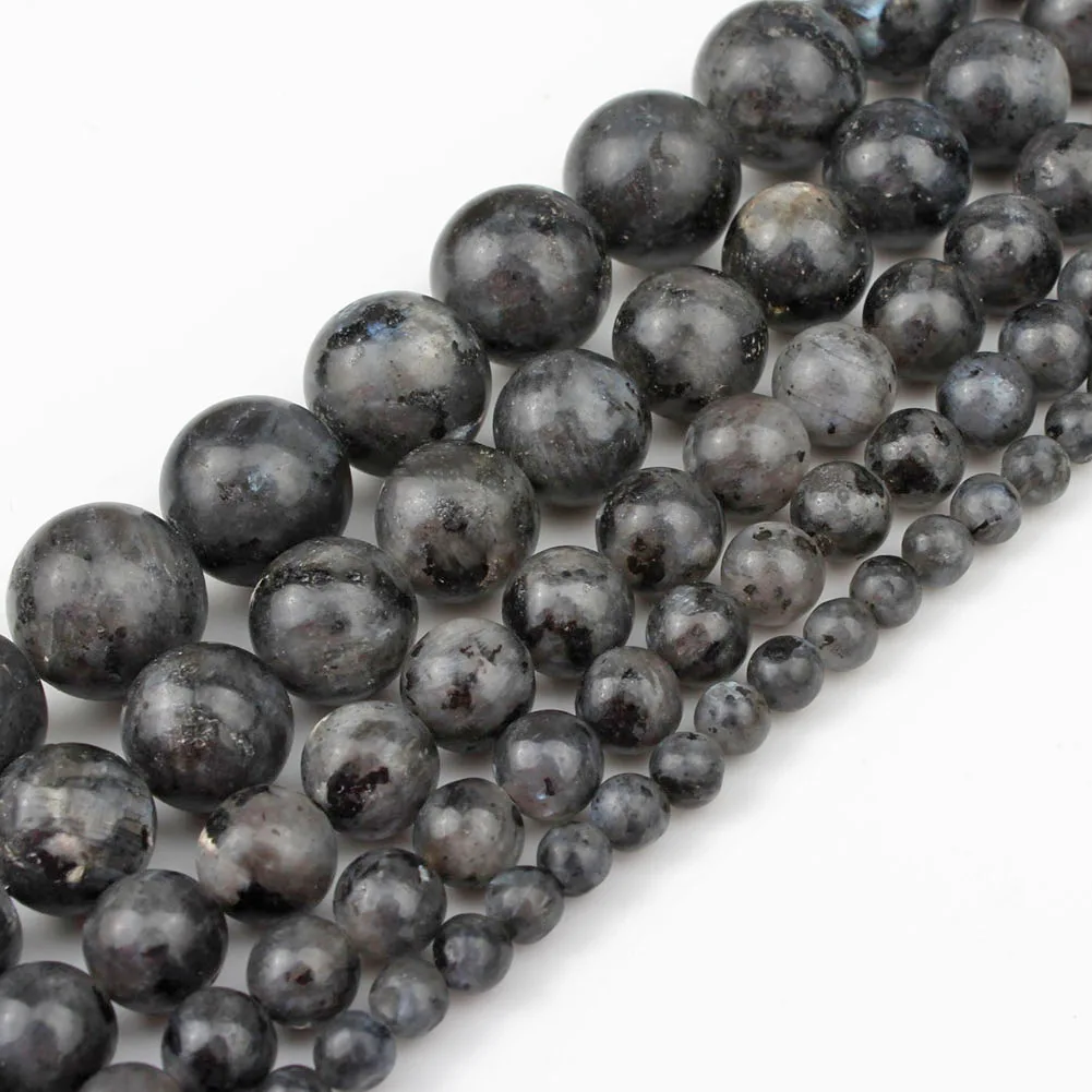 thumbnail image 1 of Venta al por mayor de cuentas redondas de piedra de lava volcánica negra natural de 4-14 mm, tamaño a elegir de 15 pulgadas para hacer joyas, pulseras de bricolaje, 1 of 5