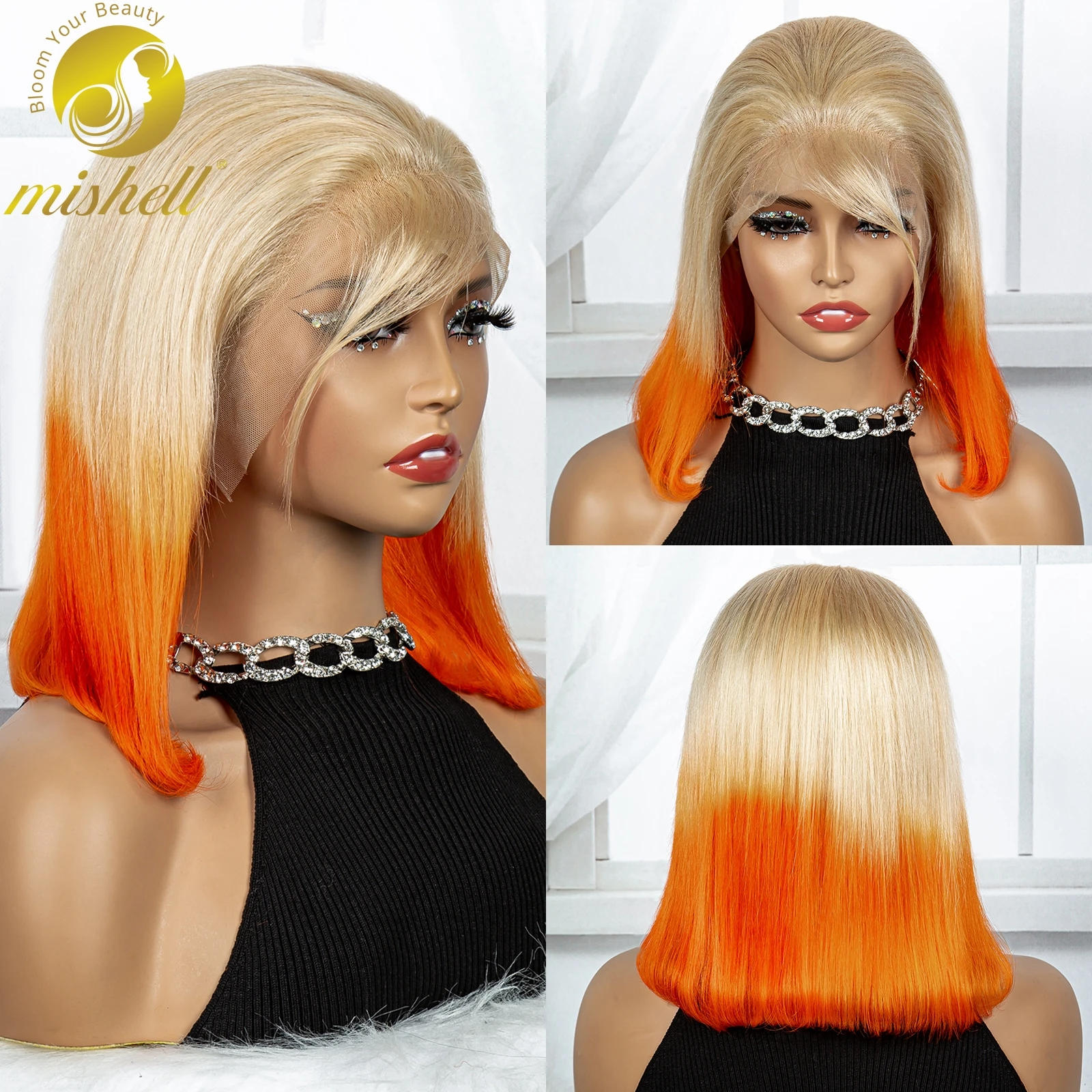 peluca-de-cabello-humano-remy-para-mujeres-negras-postizo-de-encaje-frontal-transparente-corte-bob-corto-y-liso-color-rubio-y-naranja-densidad-de-200-13x4