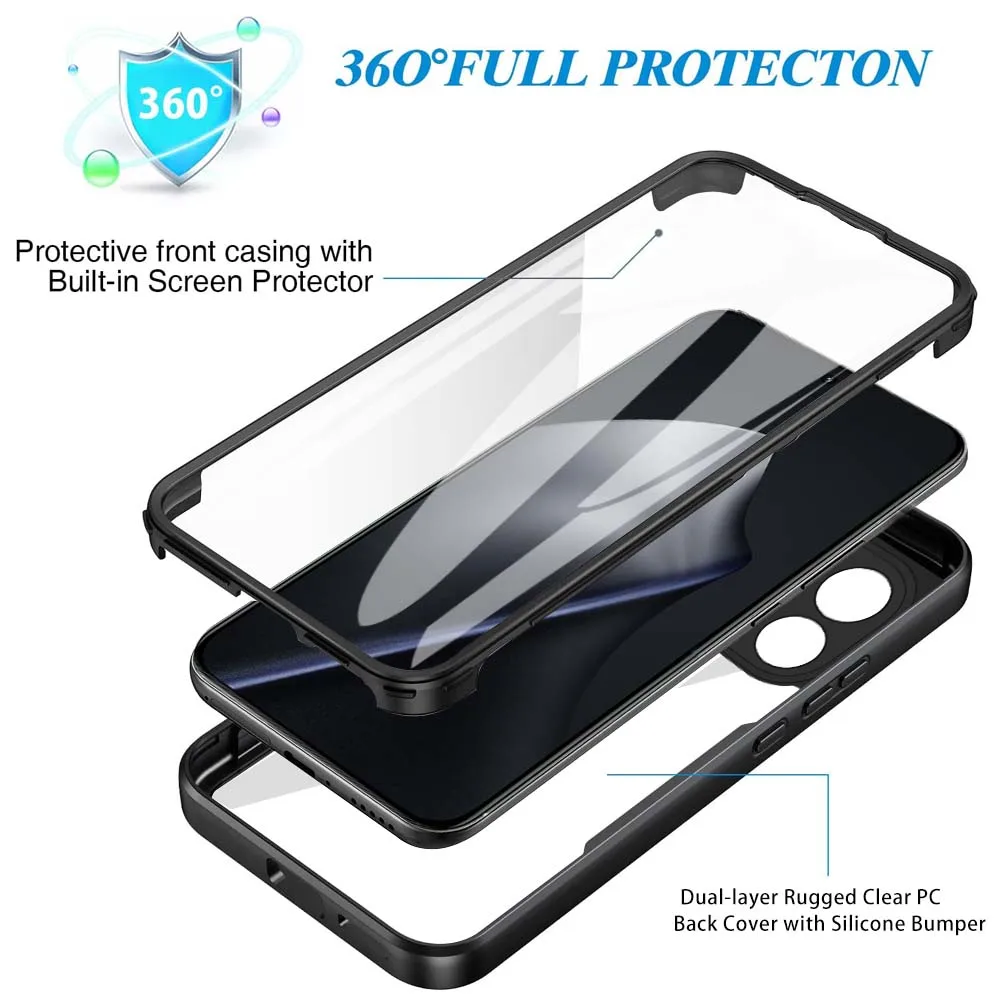 360 Double-Sided Shockproof Case with Built-in Screen Protector