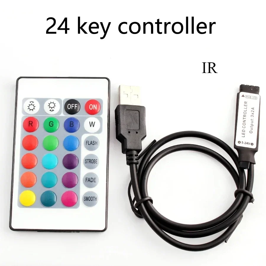 ตัวเลือกสินค้า บลูทูธ คอนโทรล LED แสง RGB ปรับความสว่าง ควบคุมด้วยรีโมท