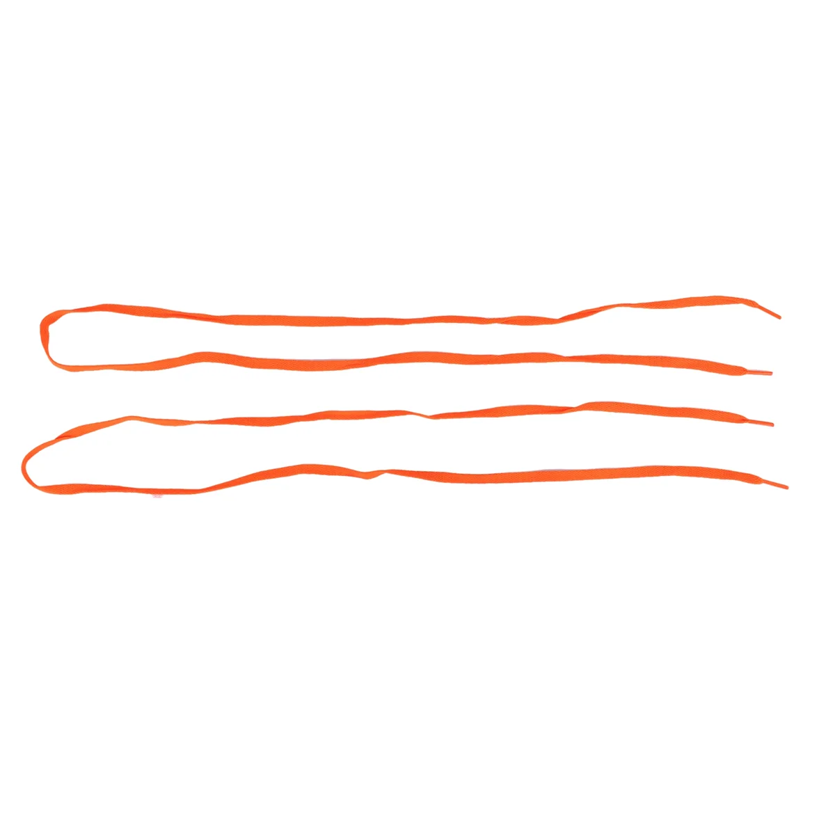 Hot sale Trainers Replacement 8mm Wide Orange Flat String Shoelace Pair