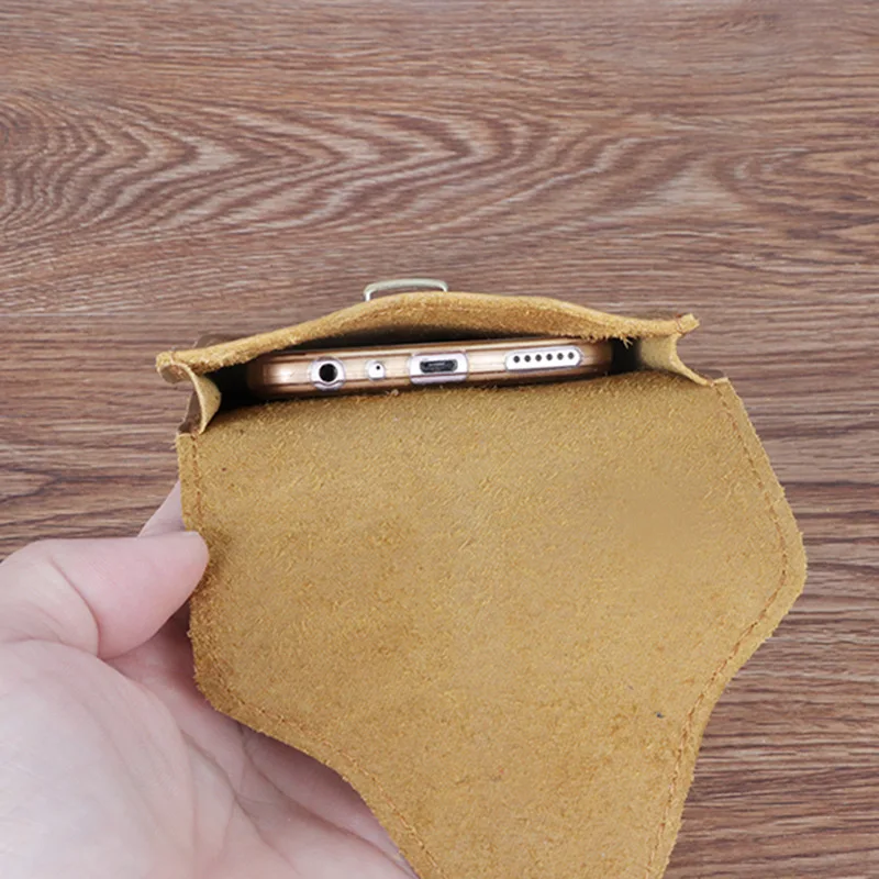 Men's Genuine Leather Waist Bag - Stylish Belt Pouch