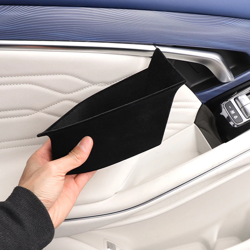 Organizator samochodu dla Voyah 2021 2022 2023 obudowa na drzwi ABS pudełko z uszami do przechowywania pojemnik do przechowywania Aray Auto akcesoria dekoracyjne czarne