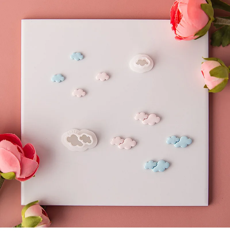 Description Picture 2 of itemMini Cloud Shape Polymer Clay Cutter 3D Clay Cutting Molds For DIY Earring Making Ceramic Jewelry Make Art Supplie Hobby Tool
