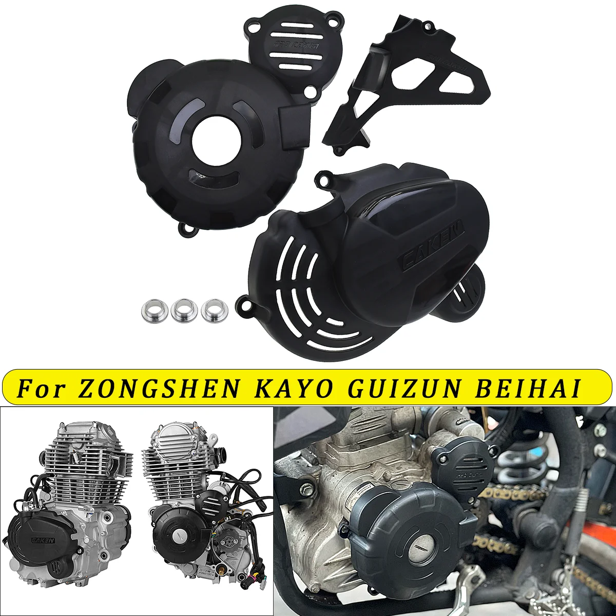 Motorrad Motor Kupplung Schutz Wasserpumpe Abdeckung Zündung Schutz Für ENDURO 250CARB EXKLUSIVE ARS GUIZUN BEIHAI PLEIC KAYO