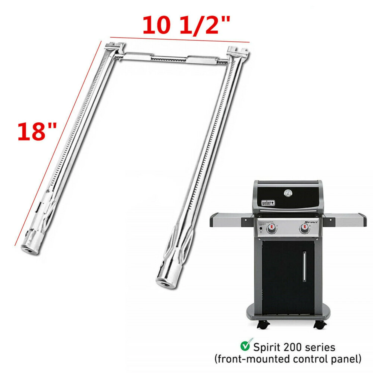 Enhance your BBQ prowess with this premium stainless steel burner upgrade for your Weber E210 grill. Elevate outdoor cooking wit