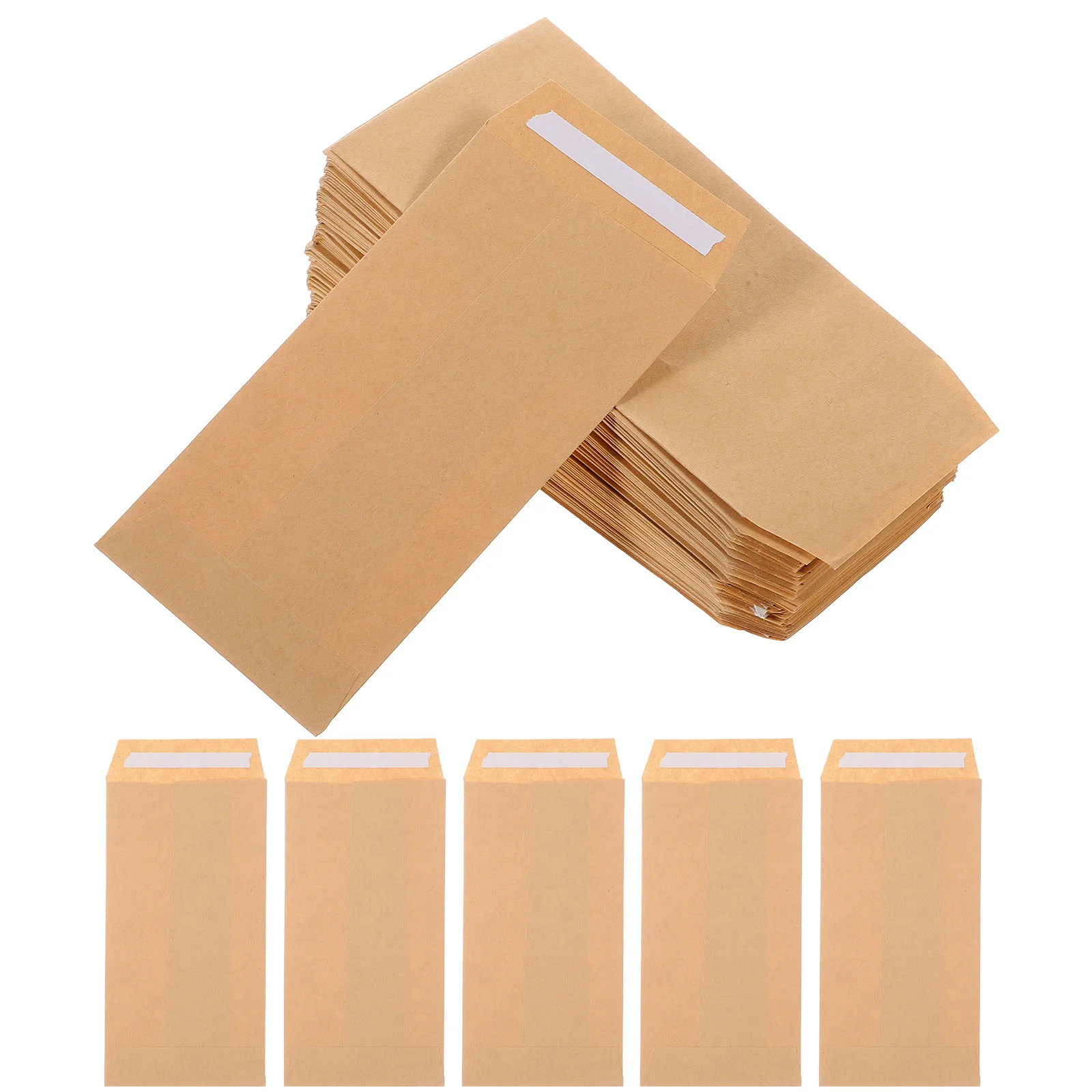 

100pcs Coin Envelopes Kraft Envelopes for Money Keys Coins Trinkets Storing