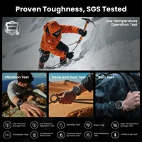2025 KOSPET Tank T4 Rugged Smart watch 20 MIL-STD Tests Stainless Steel GPS 100M Waterproof 24/7 Health Monitor for Android IOS - Image 2