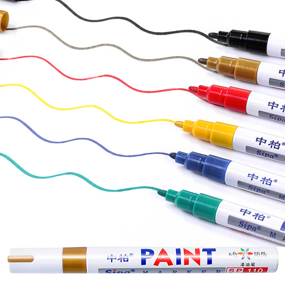 Marker Pens White Black Red Sketching Marker Pen Oily Waterproof Paint Pens For Calligraphy Painting Drawing DIY Graffiti