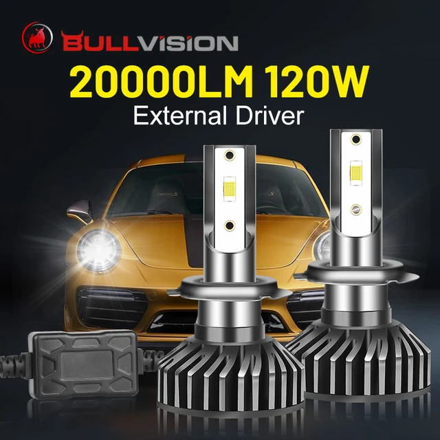 Bullvision H1 LED Headlight 25000LM 120W LED H7 H4 H8 H11 H9 9005