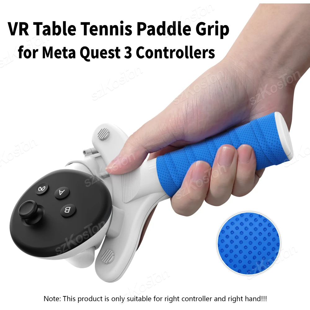 1PCS AMVR Table Tennis Paddle Grip for Meta Quest Controllers