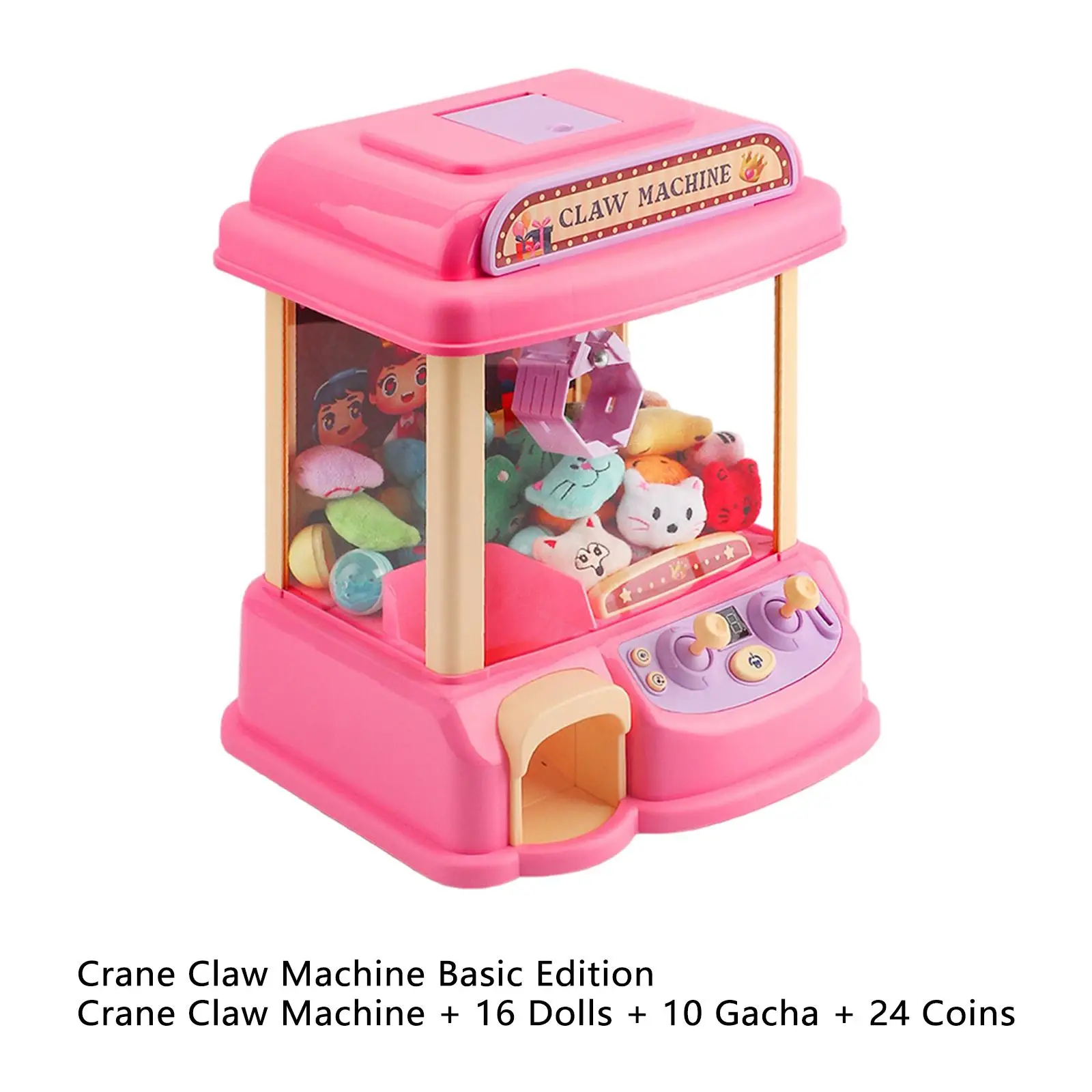 

Claw Machine System with Music and Lighting DIY Electronic - Doll Machine, Grabber Machine, for Kids