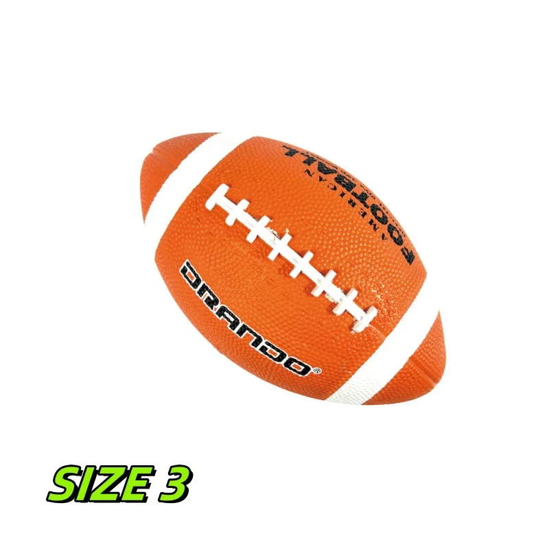 thumbnail image 1 of Pelota de goma de fútbol americano Rugby para jóvenes principiantes Entrenamiento para niños Parque infantil al aire libre, 1 of 5