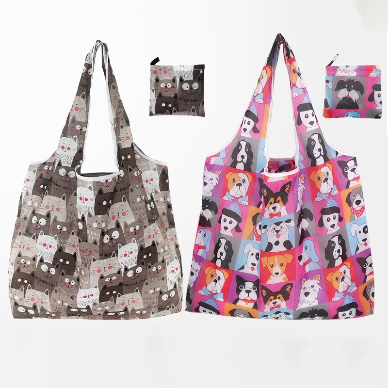Eco-Friendly Waterproof Folding Tote: Large Reusable Shopping and Storage Bag