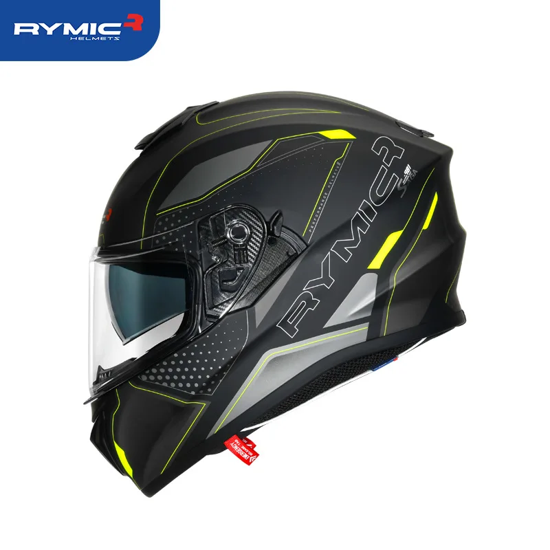 

RYMIC Helmet Saga Full Helmet Covering Men's and Women's Motorcycle Helmets Motorcycle Winter Fog Prevention
