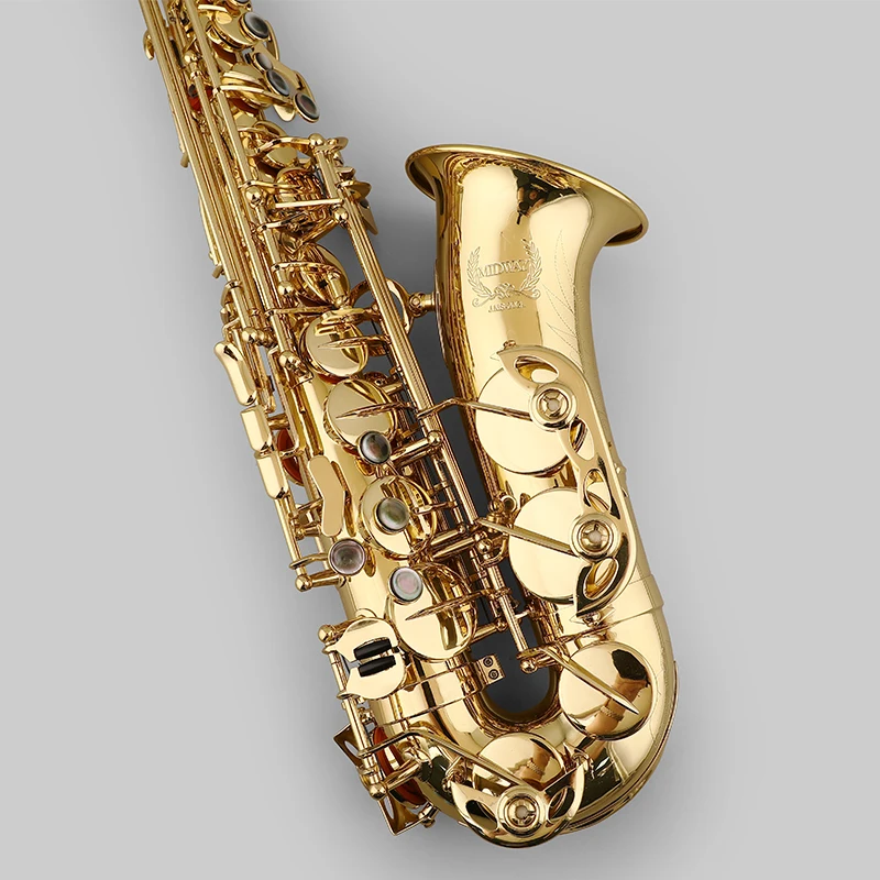 Gold Lacquer Eb Alto sax Musical Professional Good Quality High Grade Alto Saxophone For Students Factory Price JMS-20GL