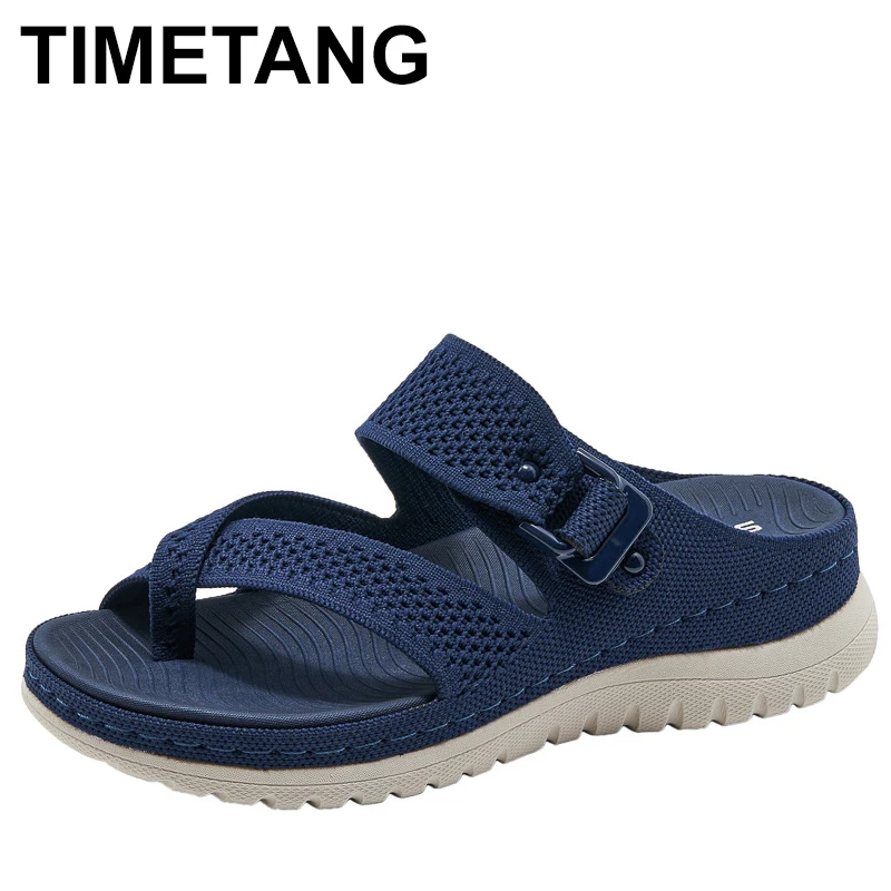 

Туфли женские на низком каблуке, Мягкие Шлепанцы, платформа, римская повседневная обувь, резиновая ткань, 2024