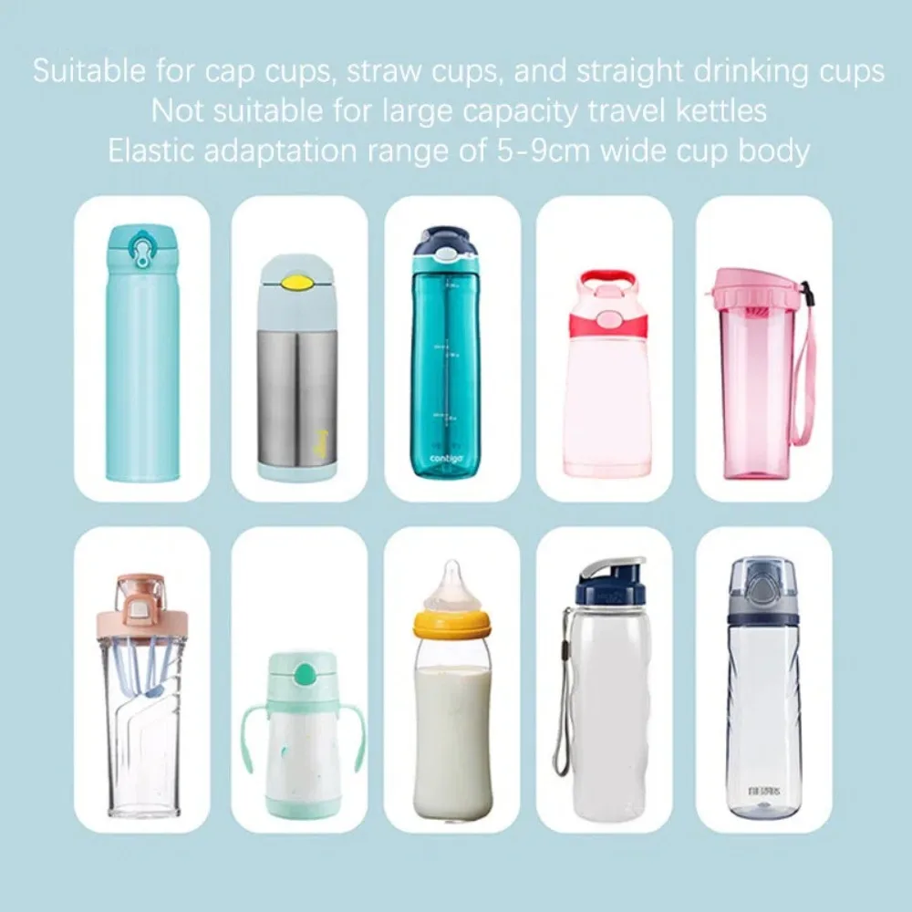 Portable Water Bottle Crossbody Strap Solid Color Polyester Crossbody Cup Strap Adjustable 2-in-1 Sport Water Cup Hanging Rope