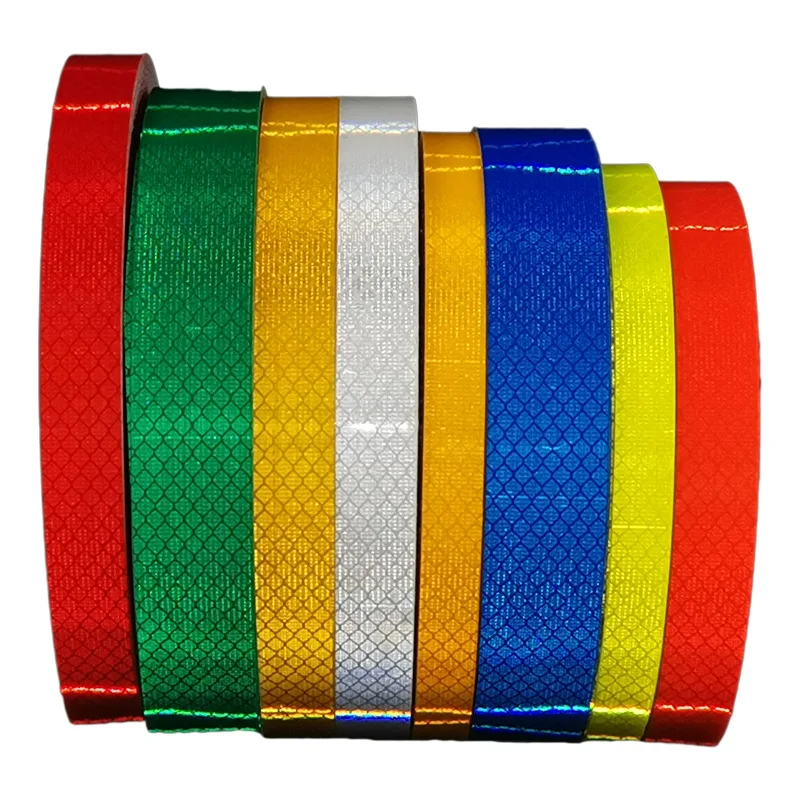 15mm 형광 반사 야간 가시성 스티커 (전기 자동차 장식, 자전거, 오토바이 보호 스티커 롤)