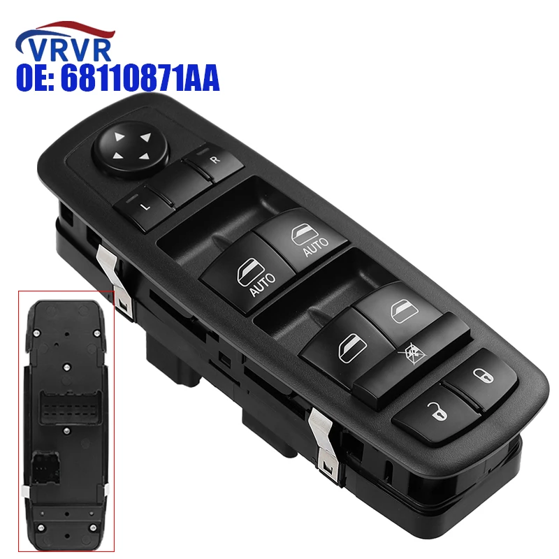 Interruptor De Elevalunas Eléctrico Maestro Del Lado Del Conductor 04602535ai 04602535ah Apto Para Chrysler Town Country Dodge Grand Caravan