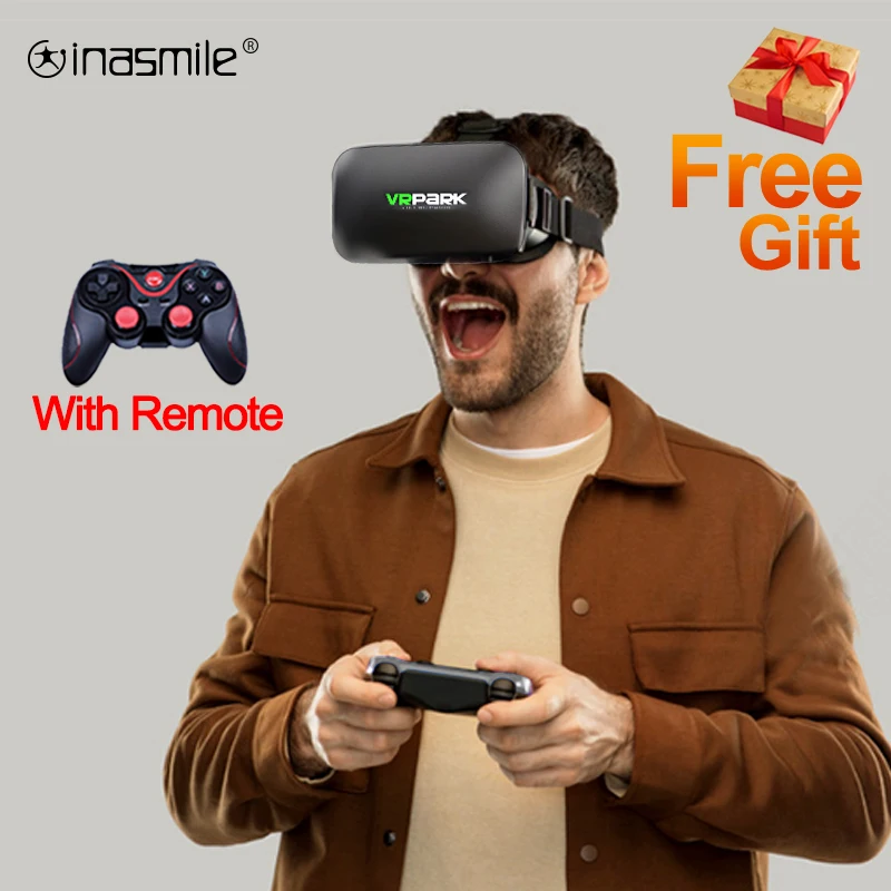 3D VR гарнитура виртуальной реальности умные очки шлем для смартфона брикеты с