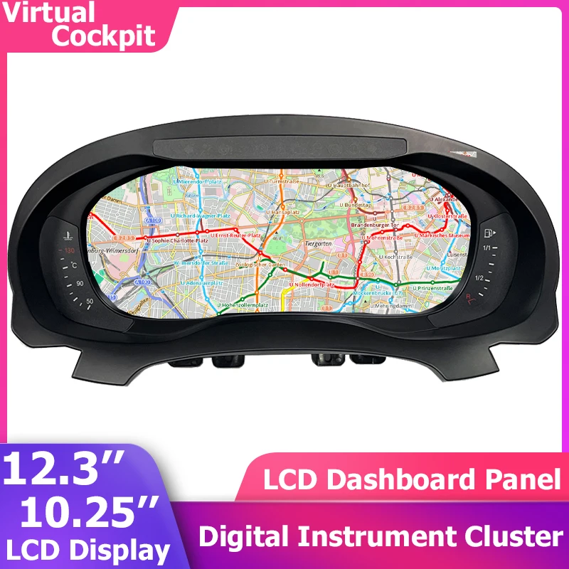 Digital Instrument Cluster Virtual Cockpit For Vw Golf 6 7 7.5 6r Gti