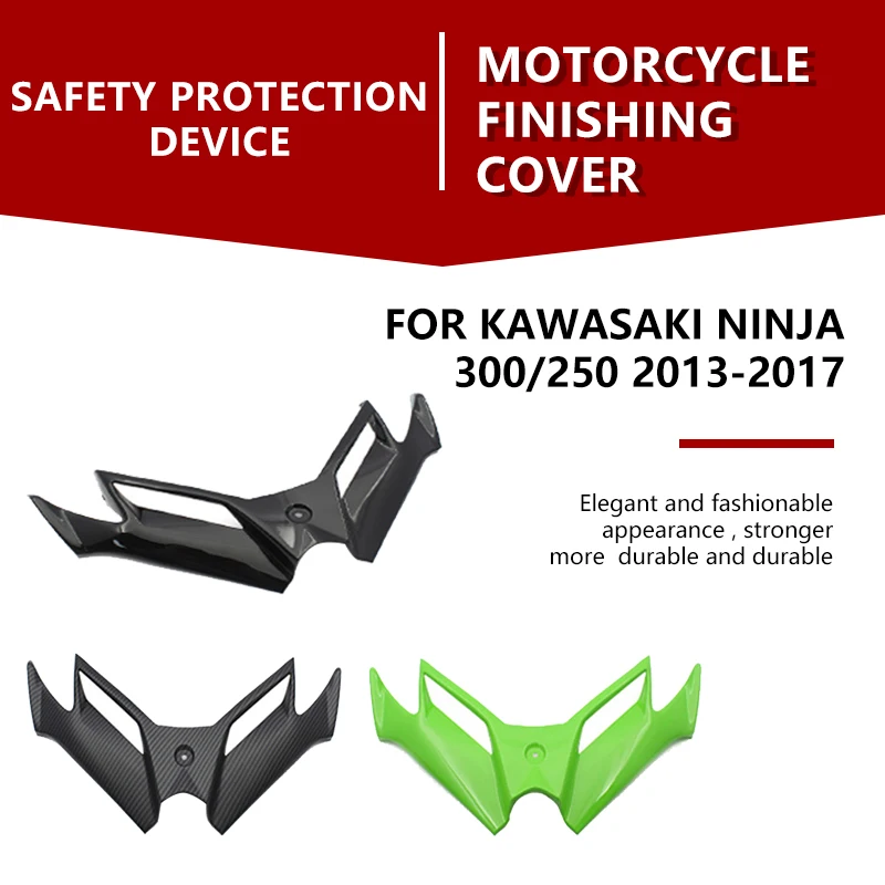 

for Kawasaki Ninja250 Ninja300 2013 2014 2015 2016 2017 Motorcycle ABS Carbon Fiber Color Aerodynamic Front Fairing NINJA 250