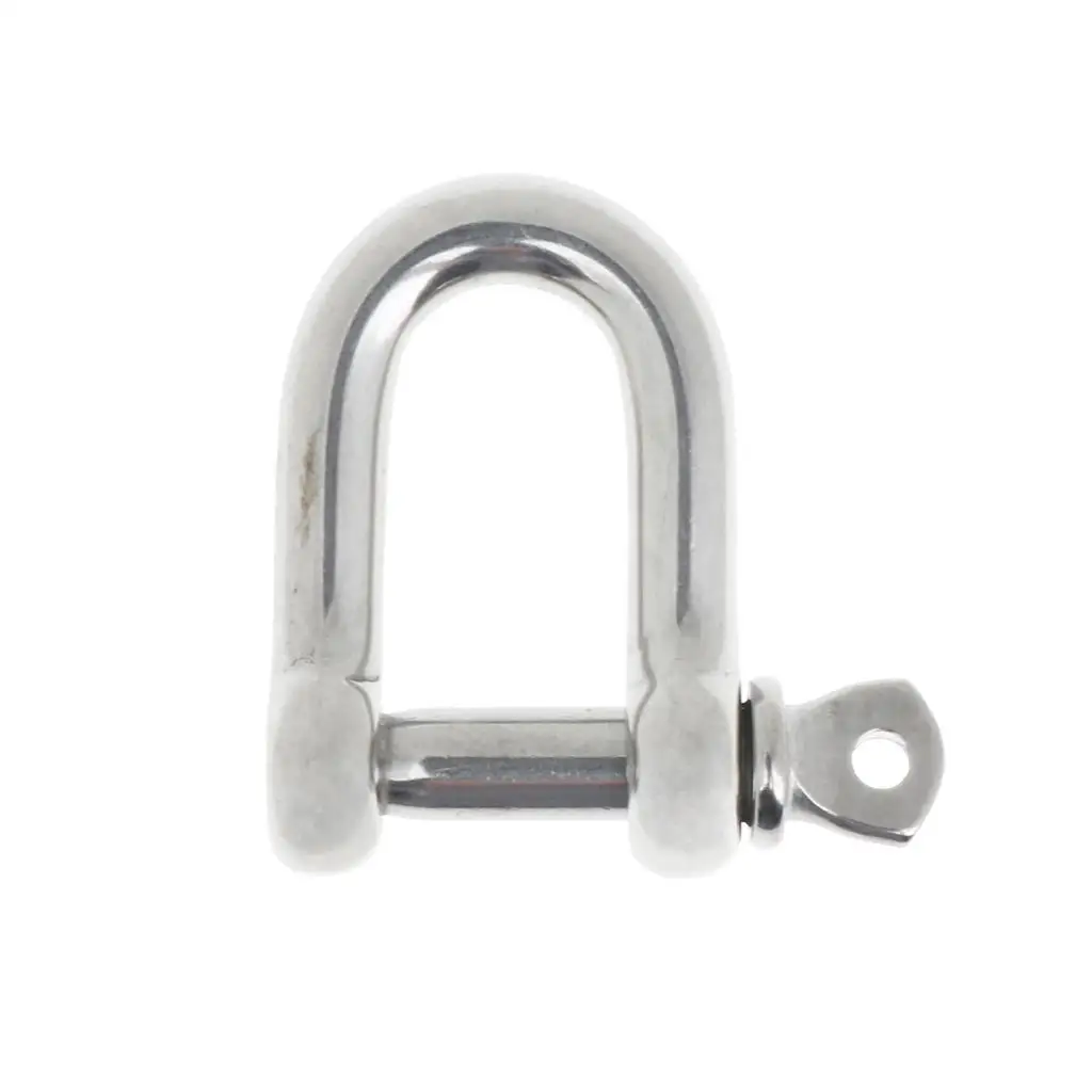 Stainless Steel D-Shackle Chain Shackle Rigging Fastener -M8